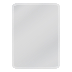 Clear Luzerene Wall Mirror Rounded Modern