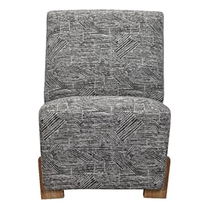 Zebra Print Jasper Accent Chair Natural Wood Legs