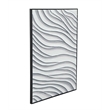 Black Ripples Framed Canvas Coastal Wall Art