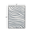 Black Ripples Framed Canvas Coastal Wall Art