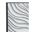 Black Ripples Framed Canvas Coastal Wall Art