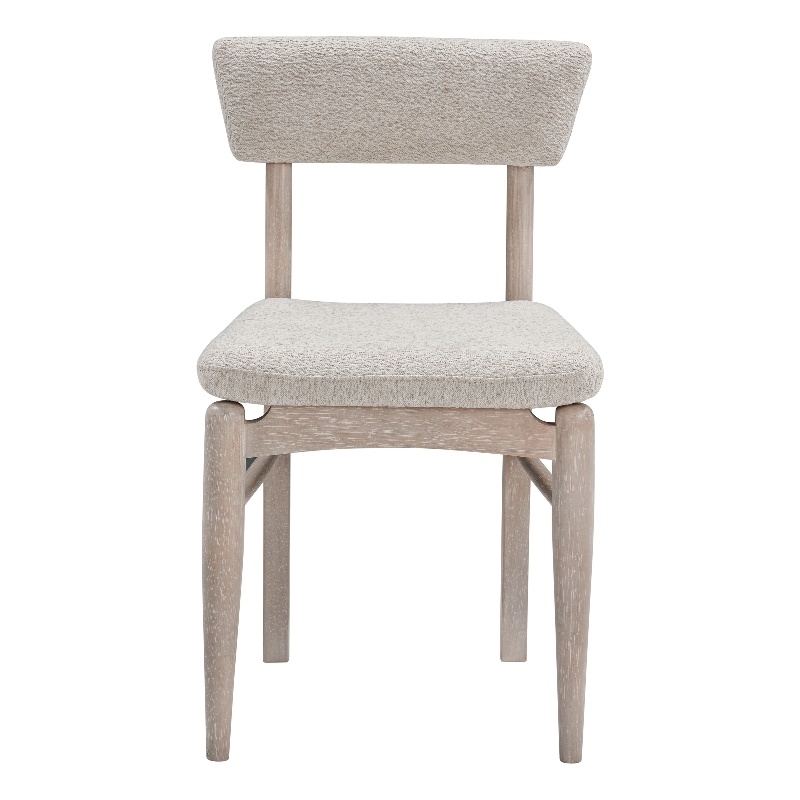 Cerused White Oak Horizons Dining Chair Taupe