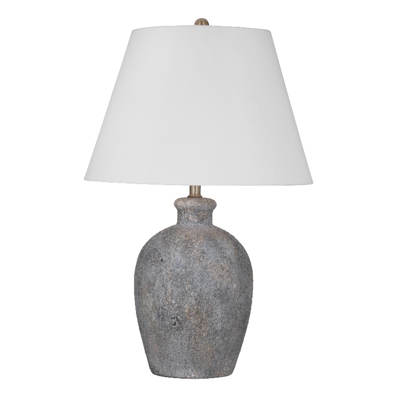 Gray Ceramic Fremont Table Lamp Weathered Gray