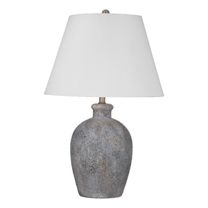 Gray Ceramic Fremont Table Lamp Weathered Gray