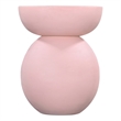 Blush Plaster Wood Eden Accent Table Modern