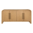 Brown Oak Chandler Wood Sideboard Modern Storage Cabinet