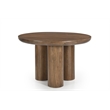 Rich Brown Mango Wood Napa Round Dining Table Rustic Modern