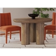 Rich Brown Mango Wood Napa Round Dining Table Rustic Modern