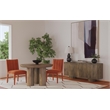 Rich Brown Mango Wood Napa Round Dining Table Rustic Modern