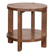 Warm Walnut Wood Winston End Table Mid Century Modern Storage