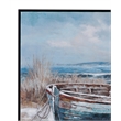 Black Mo Bay Sailboat Framed Canvas Coastal Wall Art