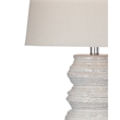 Cream Ceramic Lilloe Table Lamp Modern Linen Shade
