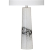Black White Medway Glass Table Lamp Modern Drum Shade