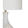 White Black Gold Spey Glass Table Lamp Modern
