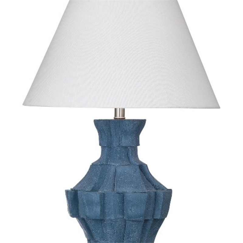 Blue Kenora Textured Table Lamp Modern Acrylic Accent