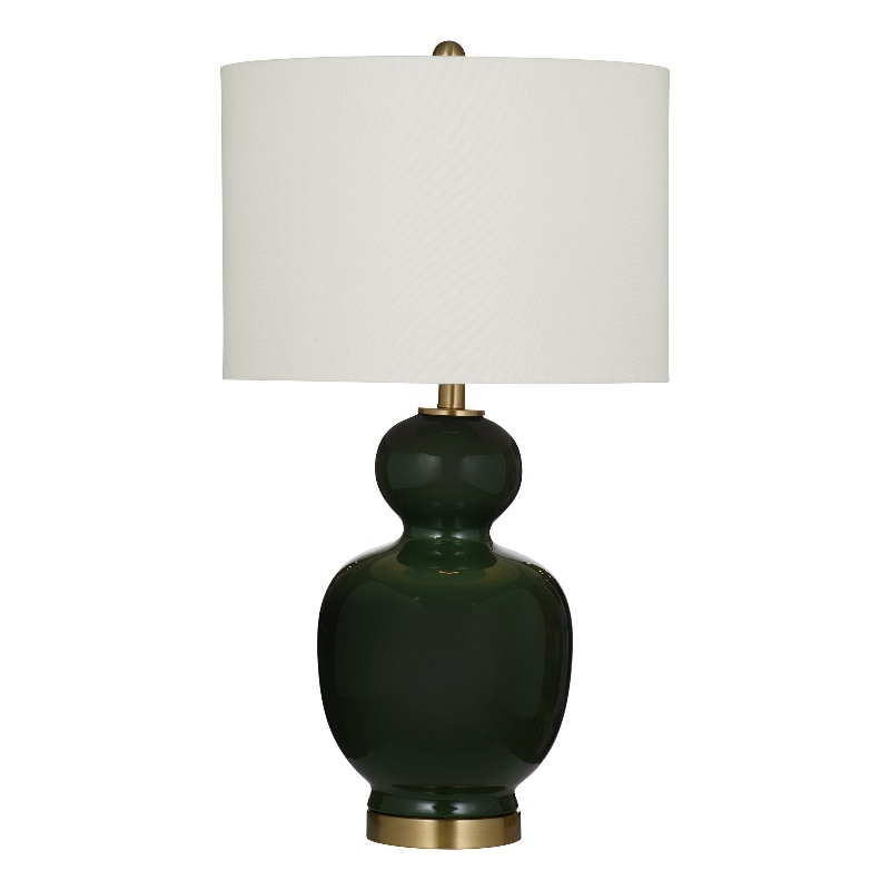 Green Ceramic Layla Table Lamp Gold Accent Modern