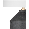 Matte Black  Ceramic Kaycee Urn Table Lamp Modern Accent
