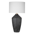 Matte Black  Ceramic Kaycee Urn Table Lamp Modern Accent