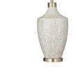 Textured Cream Neecole Stone Table Lamp Brass Accent Modern