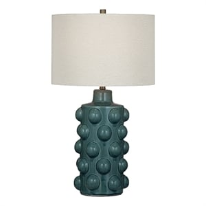 Blue Green Lynn  Ceramic Table Lamp LED Modern Accent Lighting