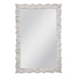White Wood Wash Isola Geometric Wall Mirror Contemporary