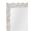 White Wood Wash Isola Geometric Wall Mirror Contemporary