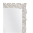 White Wood Wash Isola Geometric Wall Mirror Contemporary
