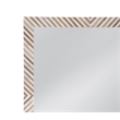 Karl Wall Mirror Natural & Cream Decorative Glass for Living Room & Bedroom