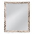 Karl Wall Mirror Natural & Cream Decorative Glass for Living Room & Bedroom