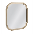 Mimosa Antique Silver Leaf Wood Square Wall Mirror Ornate