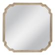 Mimosa Antique Silver Leaf Wood Square Wall Mirror Ornate