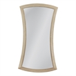 Biles Silver Leaf Hourglass Floor Mirror Art Deco