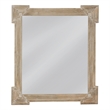 Dareen White Wash Wood Rectangular Wall Mirror Coastal