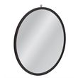 Deneb Matte Black Metal Round Wall Mirror Modern Minimal