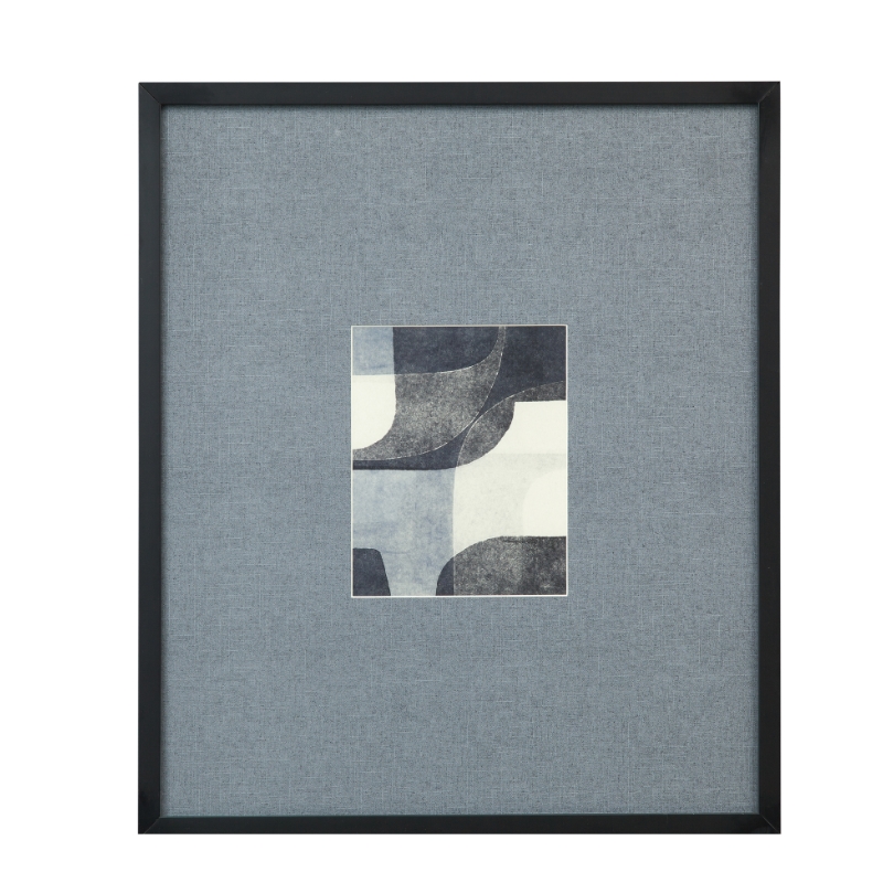Urban Bound Black Wood  Framed Print Set of 2 Modern Art