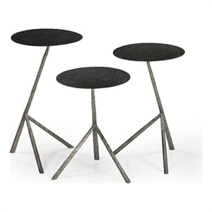 Cascade Brass Antique Bronze Nesting Tables Metal Set