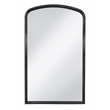 Brookings Matte Black Resin Arched Floor Mirror Full Length