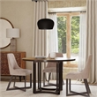 Trucco Bronze  Taupe Upholstered Dining Steel  Chair Set of 2