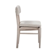 Horizons Cerused White Oak Taupe Boucle Wood  Dining Chair Set of 2
