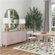 Horizons Cerused White Oak Taupe Boucle Wood  Dining Chair Set of 2