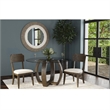 Kellan Upholstered Brown Wood Dining Chair Set of 2 Modern