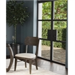 Kellan Upholstered Brown Wood Dining Chair Set of 2 Modern