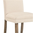 Colby Parsons Cream Upholstered Dining Wood Chair Set of 2 Modern