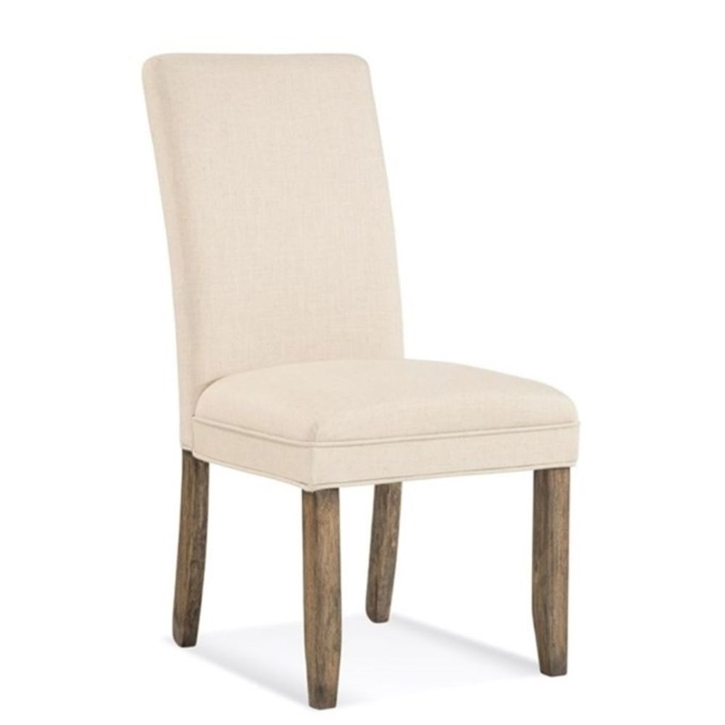 Colby Parsons Cream Upholstered Dining Wood Chair Set of 2 Modern