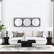 Padula Matte Black Mango Wood Coffee Table Modern Minimalist