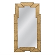 Metouro Art Deco Antique Gold Wood Floor Mirror Gilded Frame