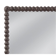 Vallente Brown Wood Carved Rectangular Floor Mirror