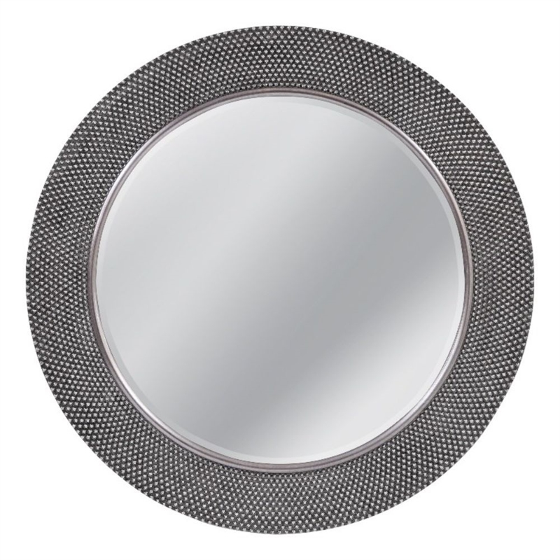 Dorotea Oversized Antique Silver Metal Wall Mirror Vintage Frame