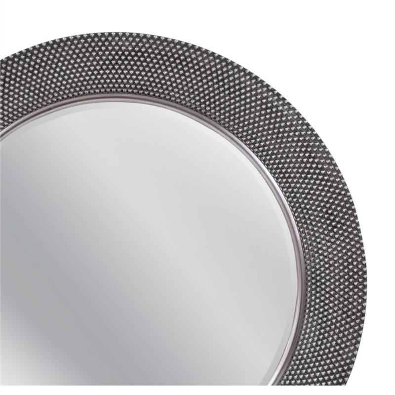 Dorotea Oversized Antique Silver Metal Wall Mirror Vintage Frame