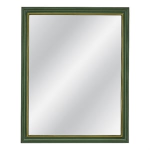 Malvern Green and Gold Rectangular Resin Framed Wall Mirror